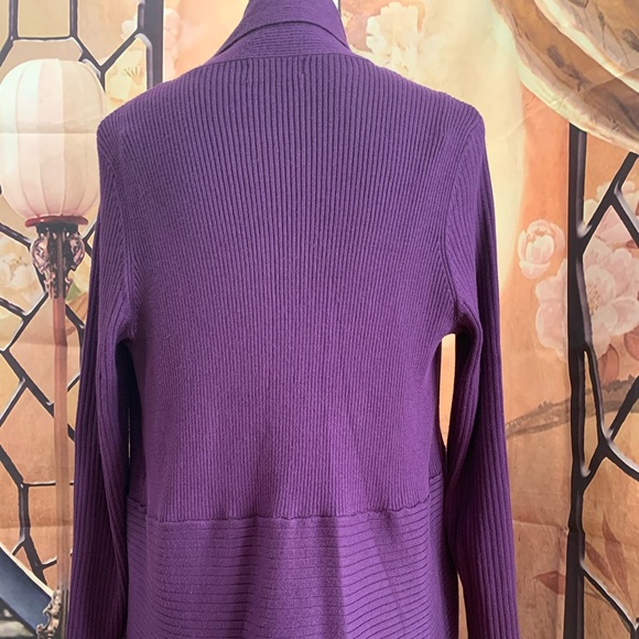Host Pick🥳 JM Collection Petite Cardigan- Purple - Picture 4 of 9